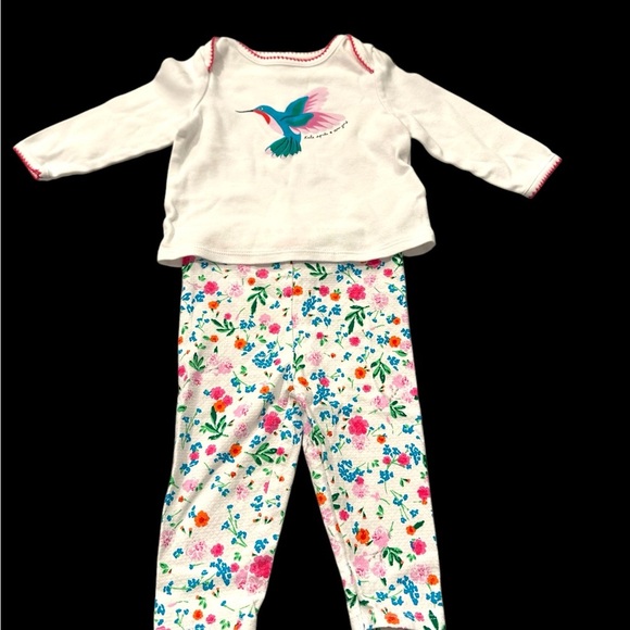 Kate Spade Kids Baby Girl's Hummingbird PJ Set 100% Cotton 2-piece set 6 Months - Picture 2 of 13